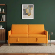 Divano con Storage Giallo Scuro 172 x 78 x 87 cm Poliestere 42036956