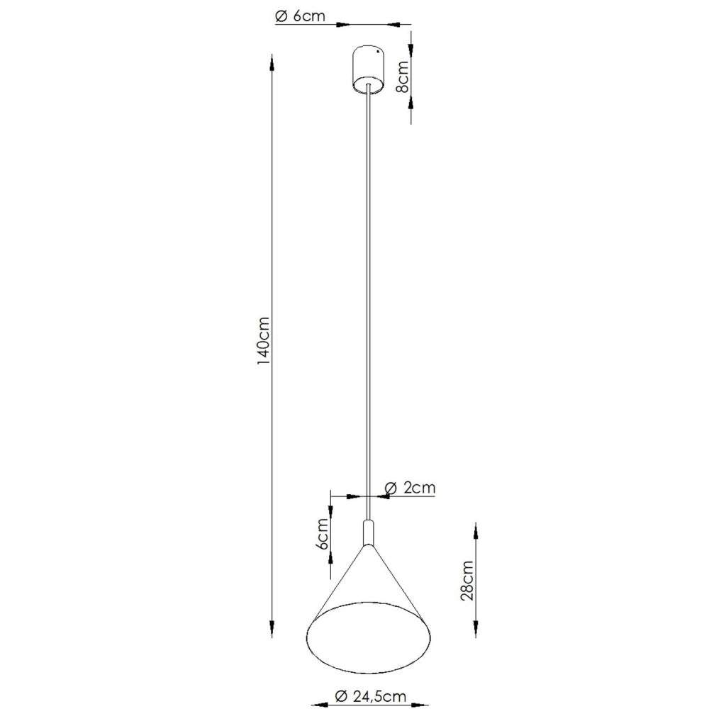 Lampada a sospensione NOX 25 verde oliva
