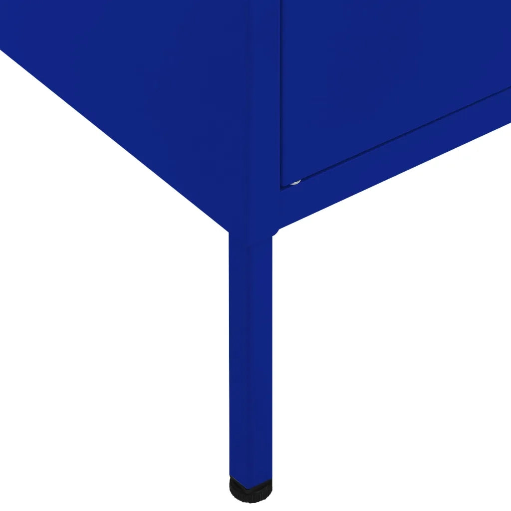 Armadietto Blu Marino 80x35x101,5 cm in Acciaio 336136