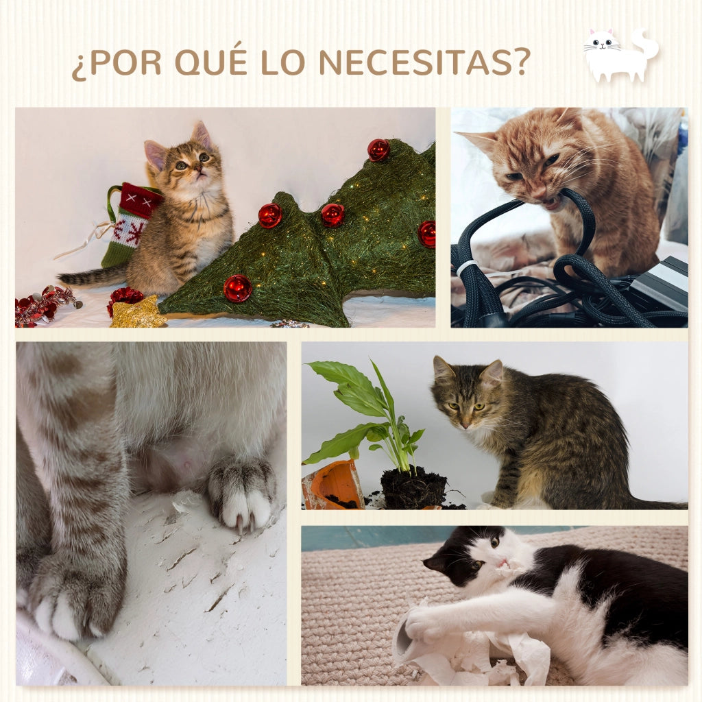 Struttura per Gatti con Rampa e Amaca ¨C zephmum ¨C Grigio
