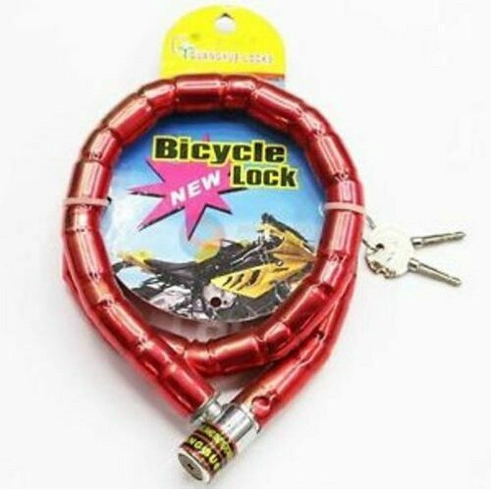Trade Shop - Catena Catenaccio Antifurto Lucchetto Moto Scooter Motorino Bici Antitaglio -