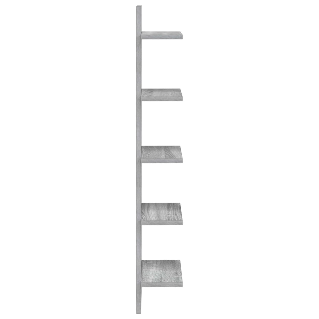 Scaffale da parete 2 pz Sonoma grigio 22 x 15 x 100 cm 8012431