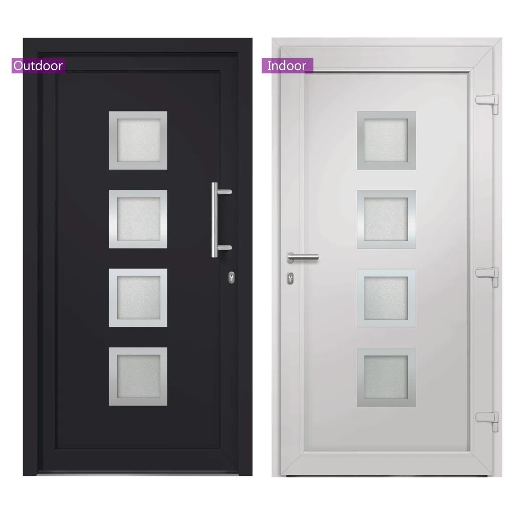 Porta di Ingresso Antracite 88x200 cm cod mxl 60423