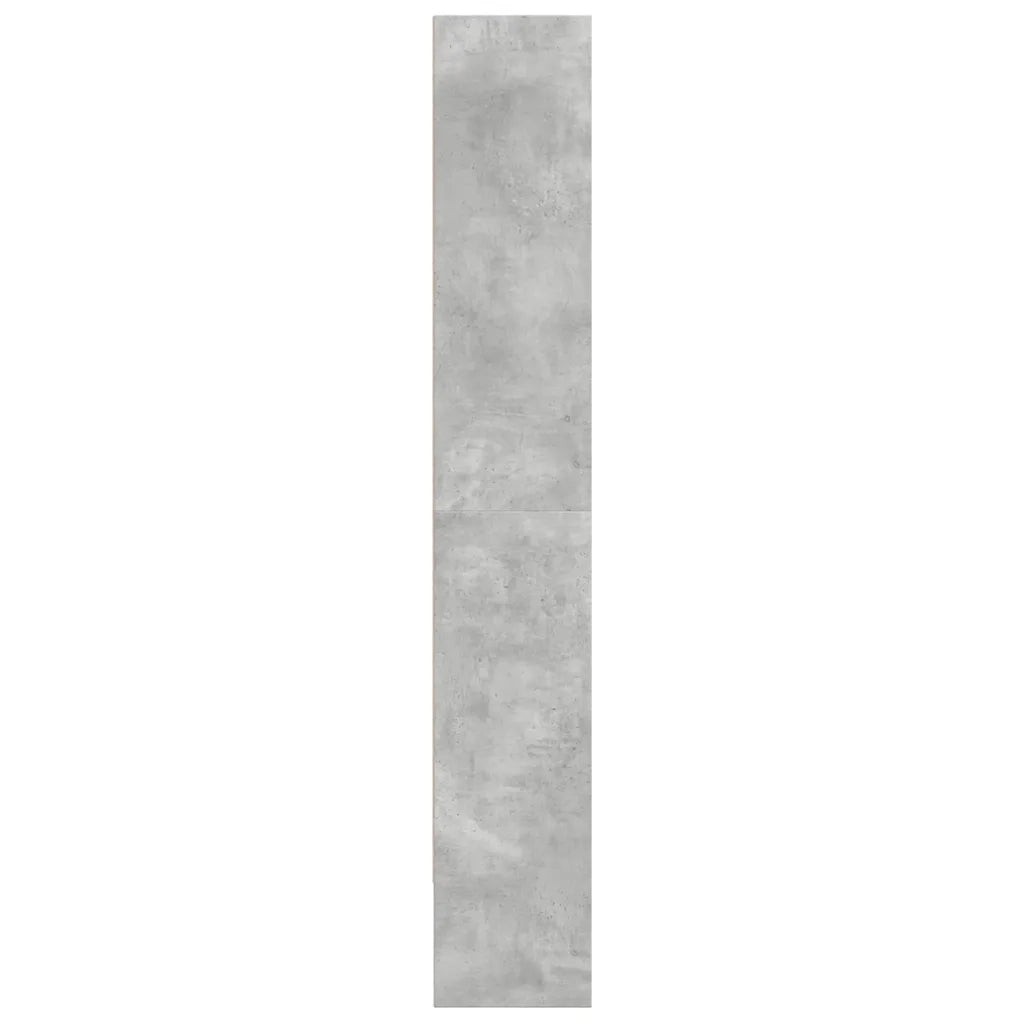 Libreria Grigio Cemento 80x30x189 cm in Legno Multistrato