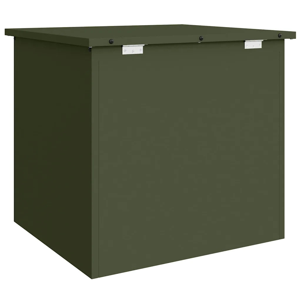 vidaXL Scatola di Stoccaggio Esterno Oliver verde 55 x 50.5 x 50 cm