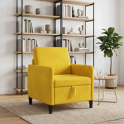 Divano con Storage Giallo 72 x 78 x 87 cm Poliestere 42036884