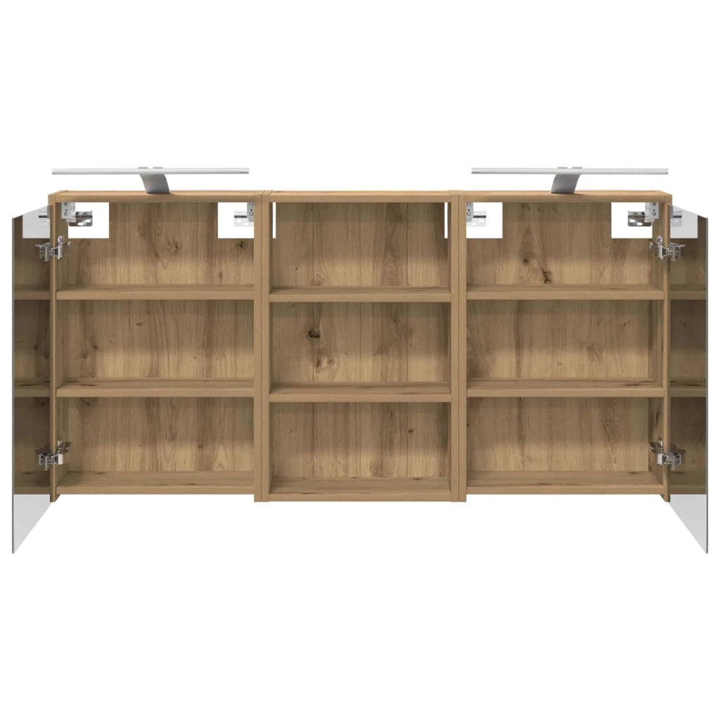 Set di Armadi da Bagno con lo scaffale 3 pcs 126 x 16 x 62.5 cm 3403839