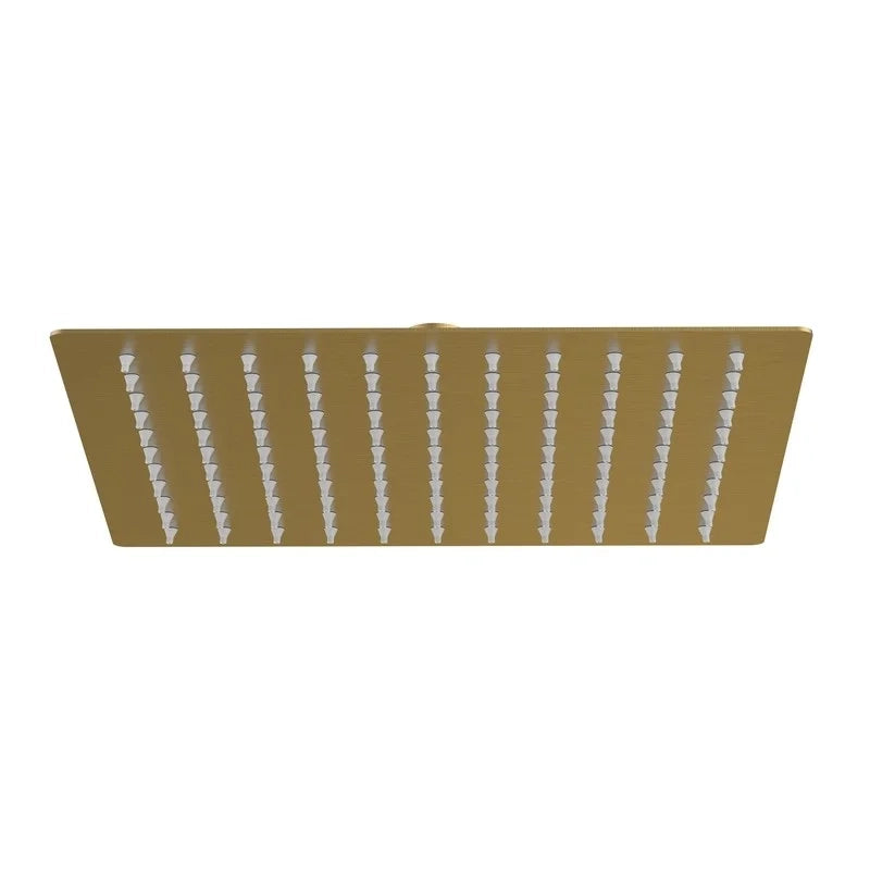 Soffione quadrato 25 x 25 cm oro opaco - serie Giove