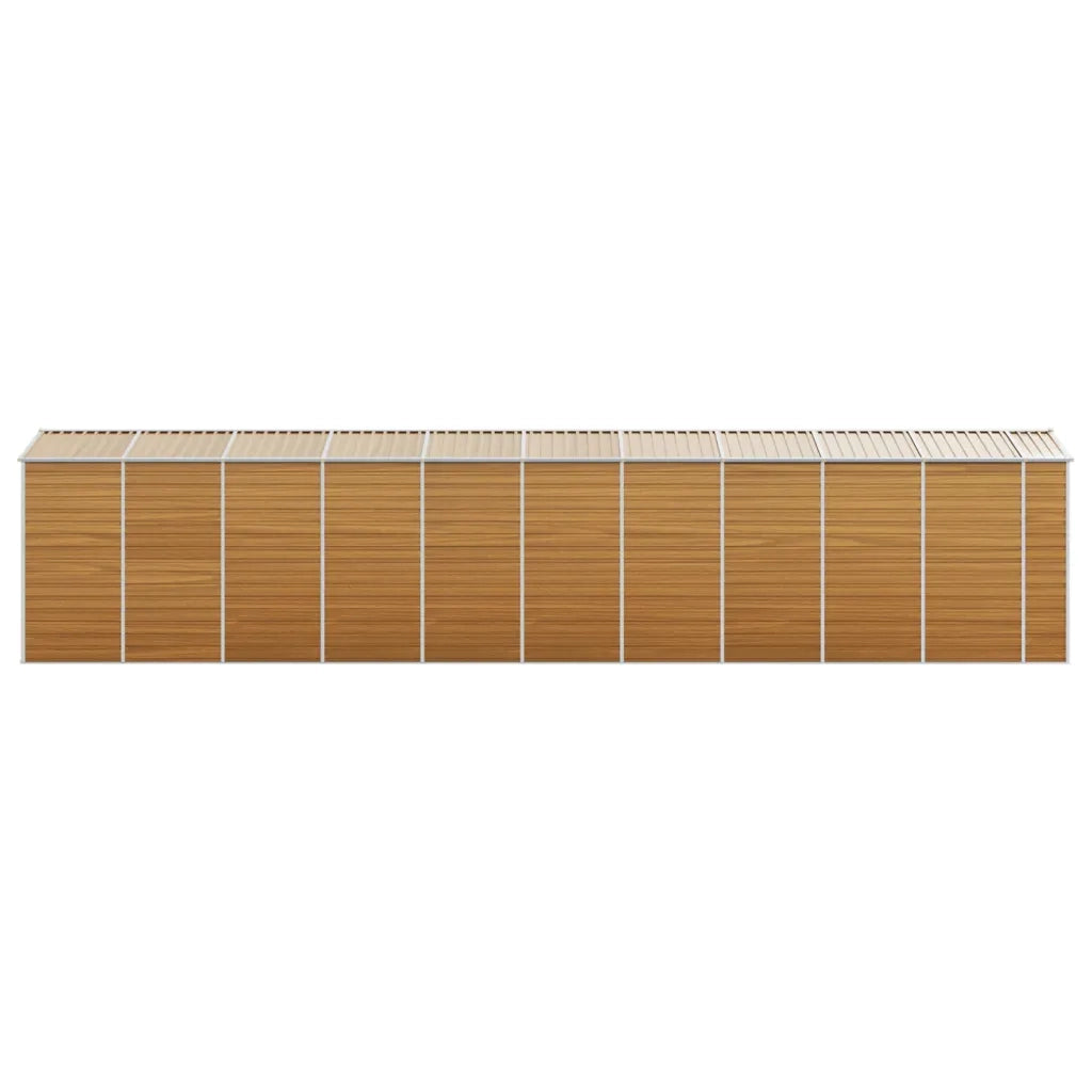 Capanno Giardino Marrone Chiaro 191x895x198cm Acciaio Zincato 3188284