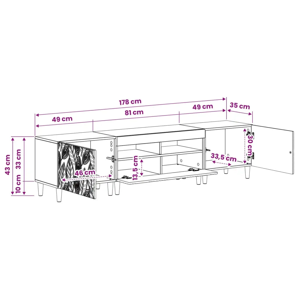 Mobile TV LED a 5 pezzi Rovere Sonoma Legno ingegnerizzato 3416759