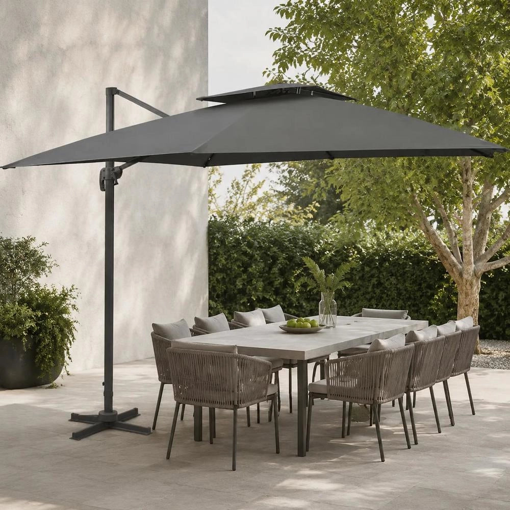 Parasol With Ventilation 300x300 Cm Anthracite