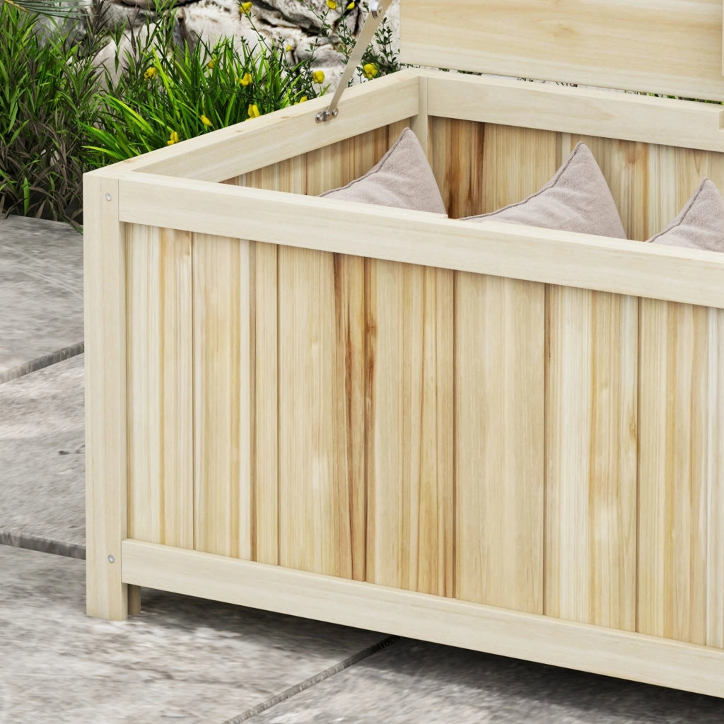 Baule da Giardino in Legno ¨C zephmum ¨C Naturale 172 L