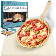 Set per pizzastecchi e pizzaschep per forno e griglia - Pietra cordierite per pizza, pane e biscotti perfetti