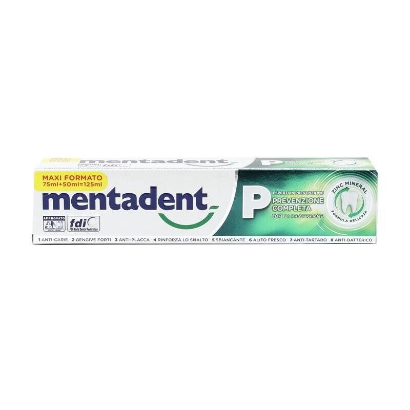MENTADENT DENTIFRICIO FORMATO RISPARMIO 75 + 50 ML CLASSICO