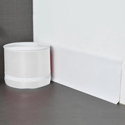 Striscia di chiusura autoadesiva in PVC - Striscia pieghevole flessibile - Piastrelle acqua resistenti per cucina - Bianco - 25 m