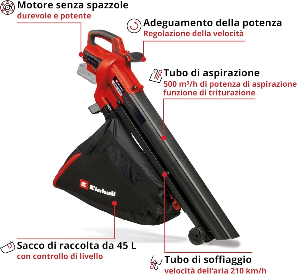 Aspiratore Soffiatore a Batteria 18 V (venturro 18 210) Einhell