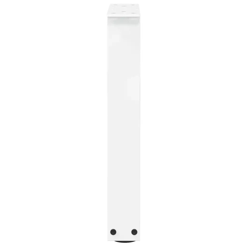 Gambe per Tavolino da CaffÃ¨ a Forma di V 2 pz Bianche 38x(42-43,3) cm Acciaio