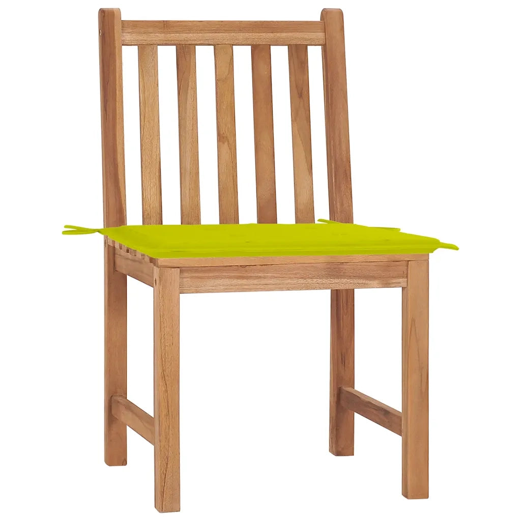 Sedie da Giardino 2 pz con Cuscini in Legno Massello di Teak 3062927