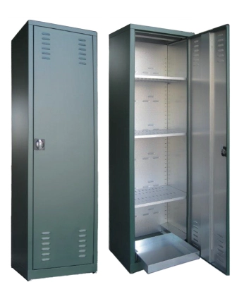 Armadio per fitofarmaci ad 1 anta in lamiera zincoplastificata cm. 60x45x200h