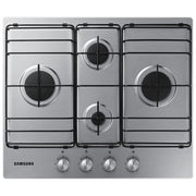 Samsung NA64H3110BS Piano Cottura a Gas 4 Zone Knob Dial Griglie Smaltate 60 cm Acciaio Inox
