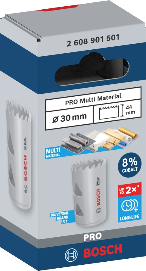 SEGA A TAZZA MULTIMATERIALE BOSCH PRO diametro 30 mm 2608901501