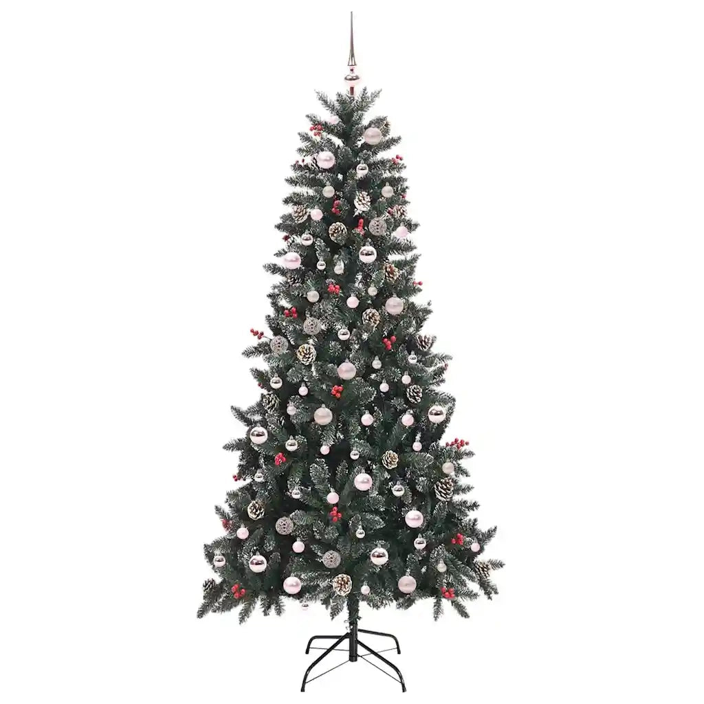 Albero di Natale artificiale con 300 LED Verde 240 cm 3395906