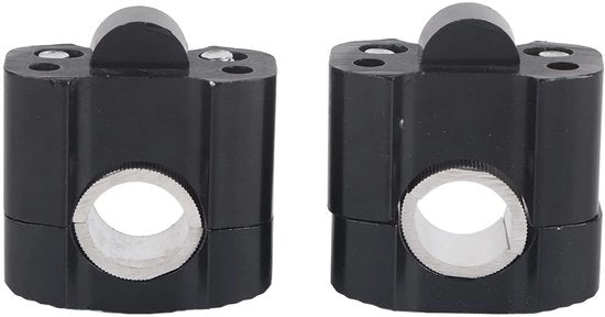 Manubrio di motocicletta con maniglia in lega di alluminio - Set di 2 - Installazione facile - Duraturo/Ha elevato livello di qualità - Design elegante - Fermi manubrio