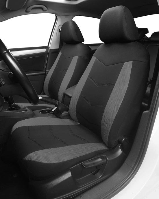 Hoes per auto in stile universali, colore grigio, set da 2 pezzi.