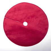 COPRIBASE ALBERO D.120CM ROSSO IN VELLUTO.