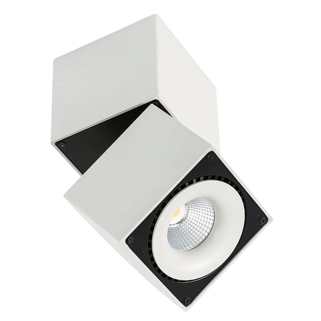 Plafoniera Sevilla Italux LED 28W 3000K bianco/nero orientabile