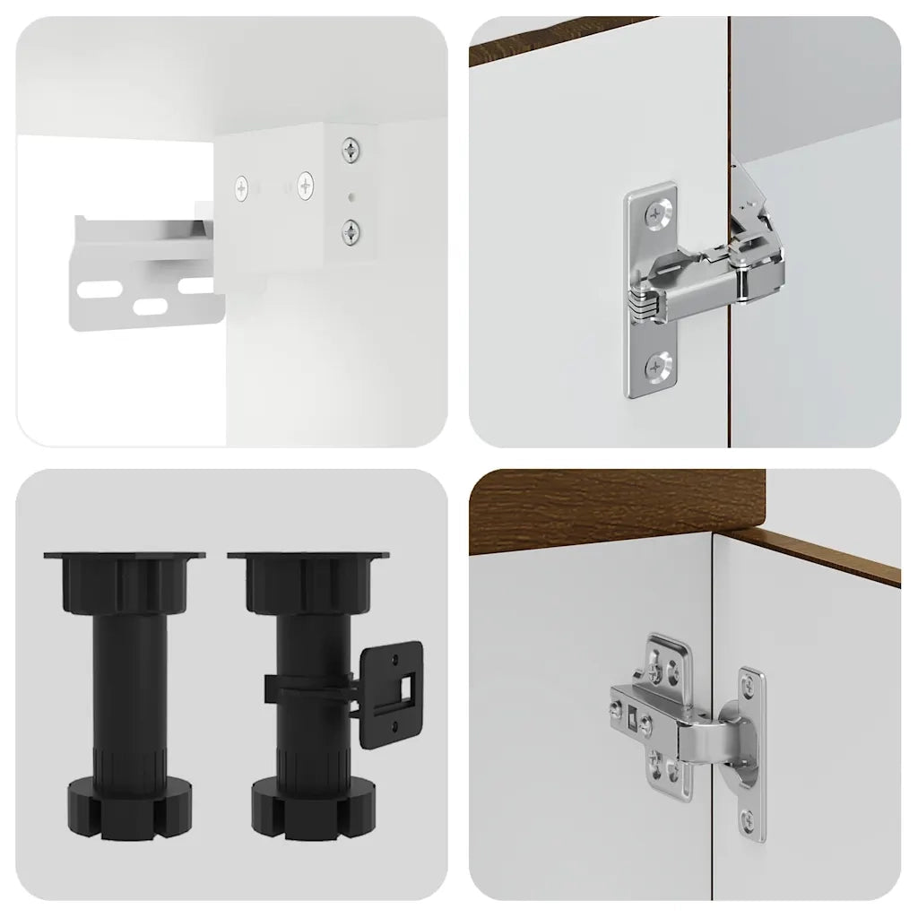 Set Mobili da Cucina 8 pz Kalmar Rovere Marrone in Truciolato 3314828