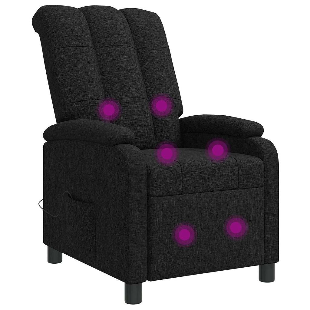 Divano Sedia-Poltrona Massaggiante Nero Tessuto 102769