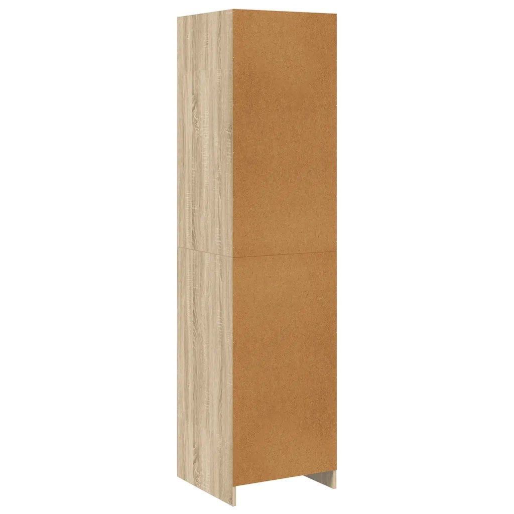 Armadio Cassetti Rovere Sonoma 50x50x200 cm Legno Multistrato CFW8426655