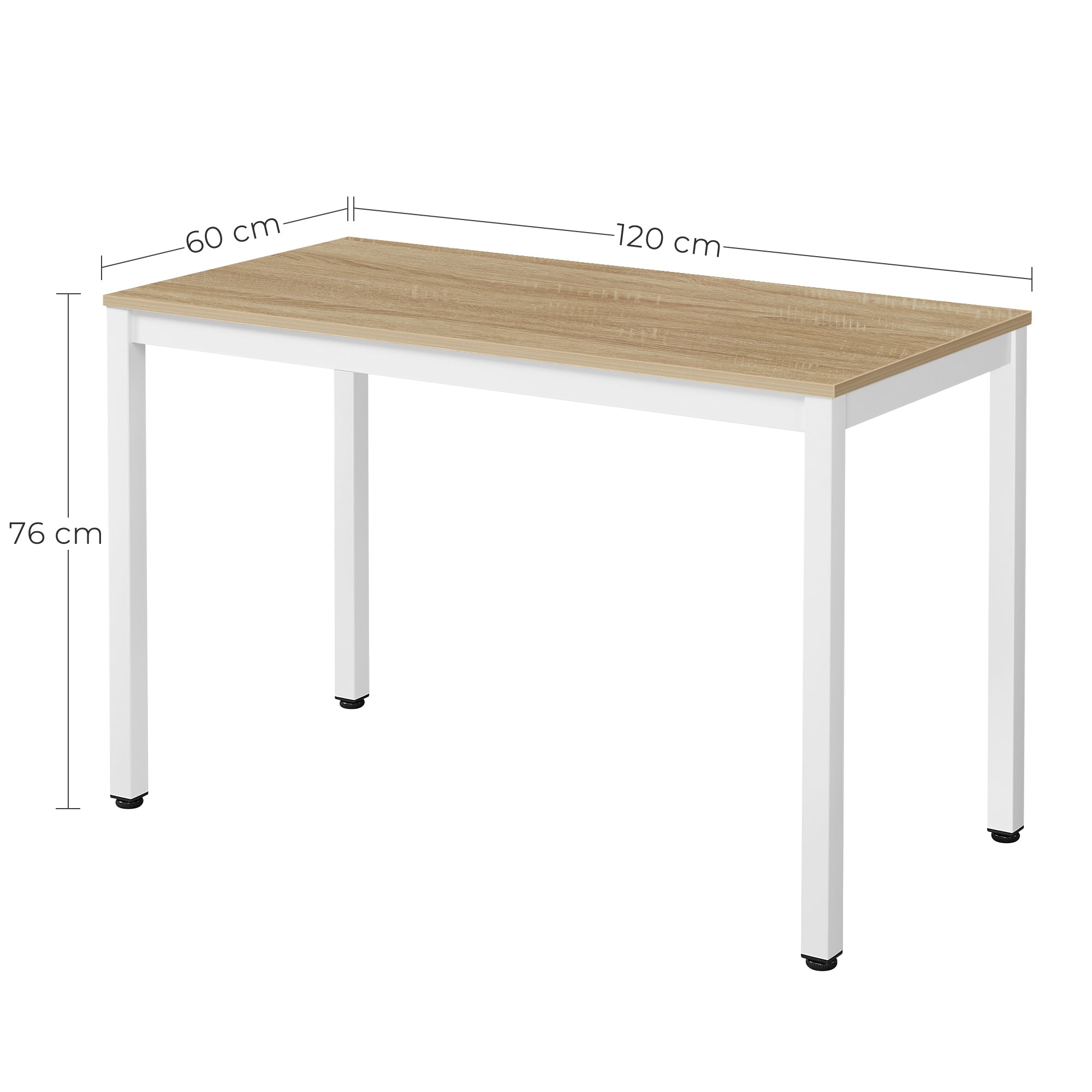 Set da pranzo Valora | Tavolo ROVA 120x60 in rovere + 4 sedie OSAKA grigie