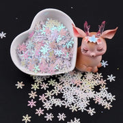 Paillettoni 10 mm - Glitter Nevicola - Decorazione Artigianale - Decorazione di Festa - Decorazione di Matrimonio - 20 g, circa 1000 pezzi