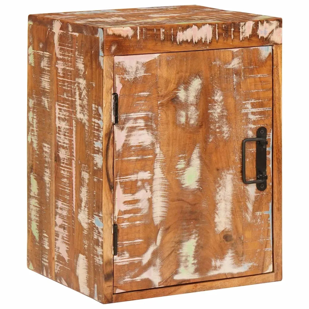 Comodino 2 pz-Set di 2 Tavolino da notte Marrone 35 x 33 x 48 cm Legno Solido Recuperato