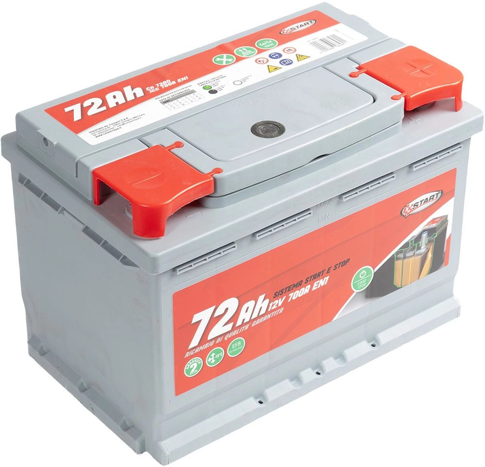 Batteria Stop&Start 72AH 12V  700A (EN1) sigillata polo destro Cassetta L3