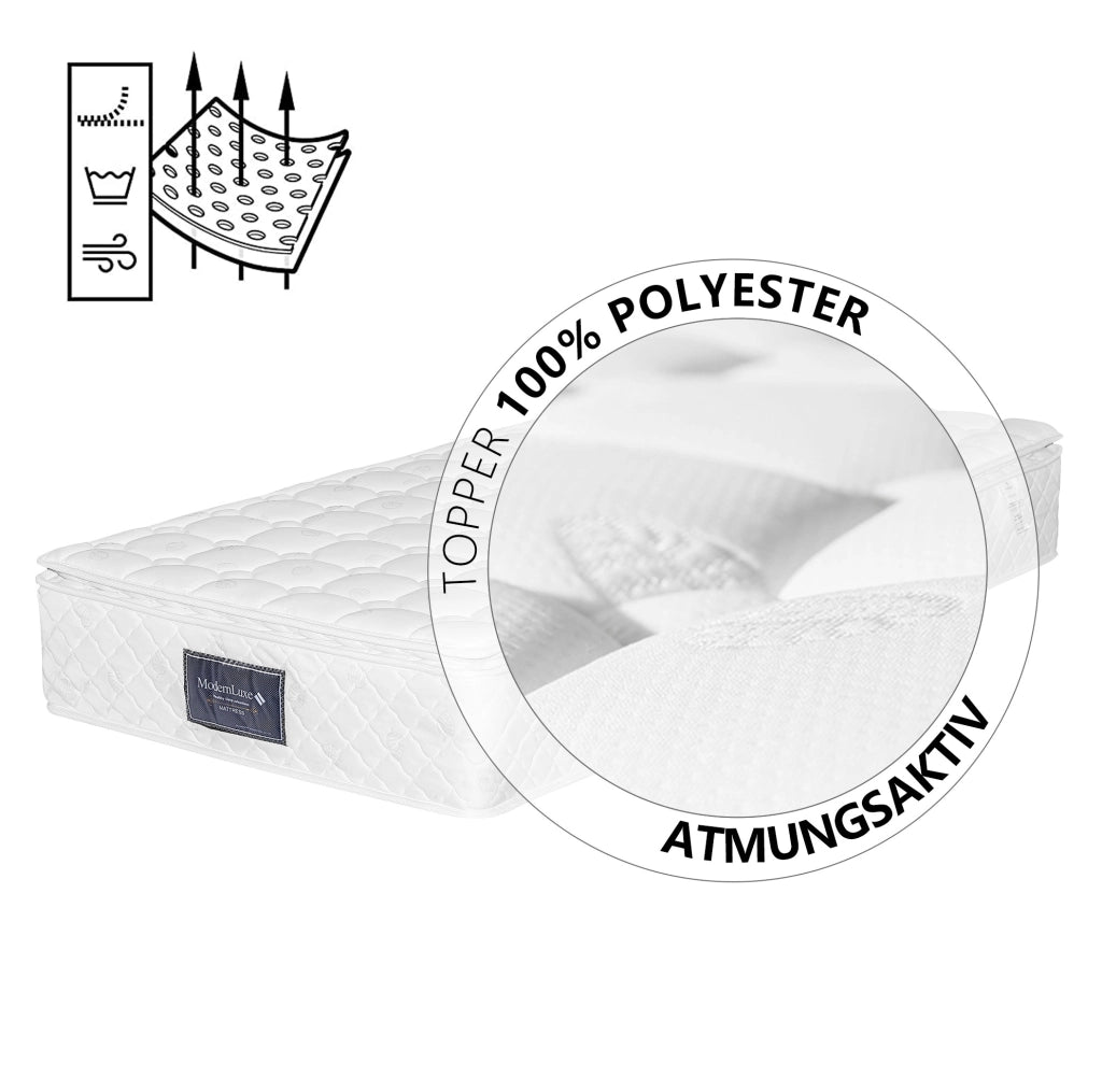 Letto singolo imbottito grigio 90x200 cm con materasso H3