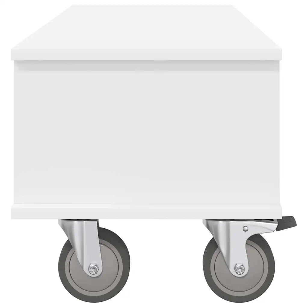 Supporto TV Bianco 100 x 35 x 35 cm Legno multistrato