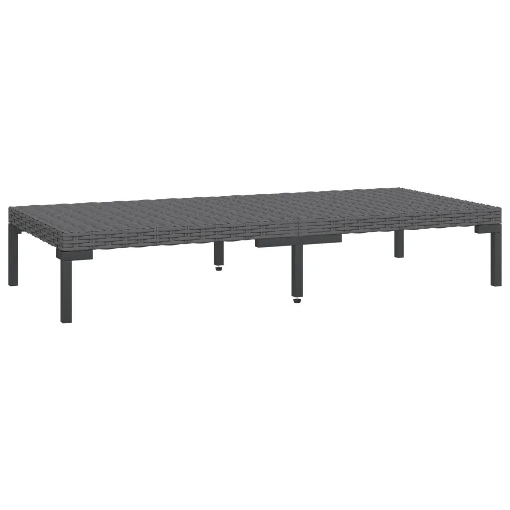 Set Divani Giardino 6 pz con Cuscini in Polyrattan Grigio Scuro cod mxl 41875