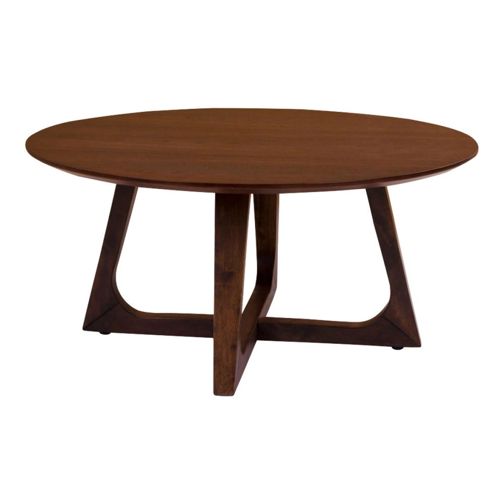 Tavolino Hellerup, Marrone, MDF, 75x75x36 cm