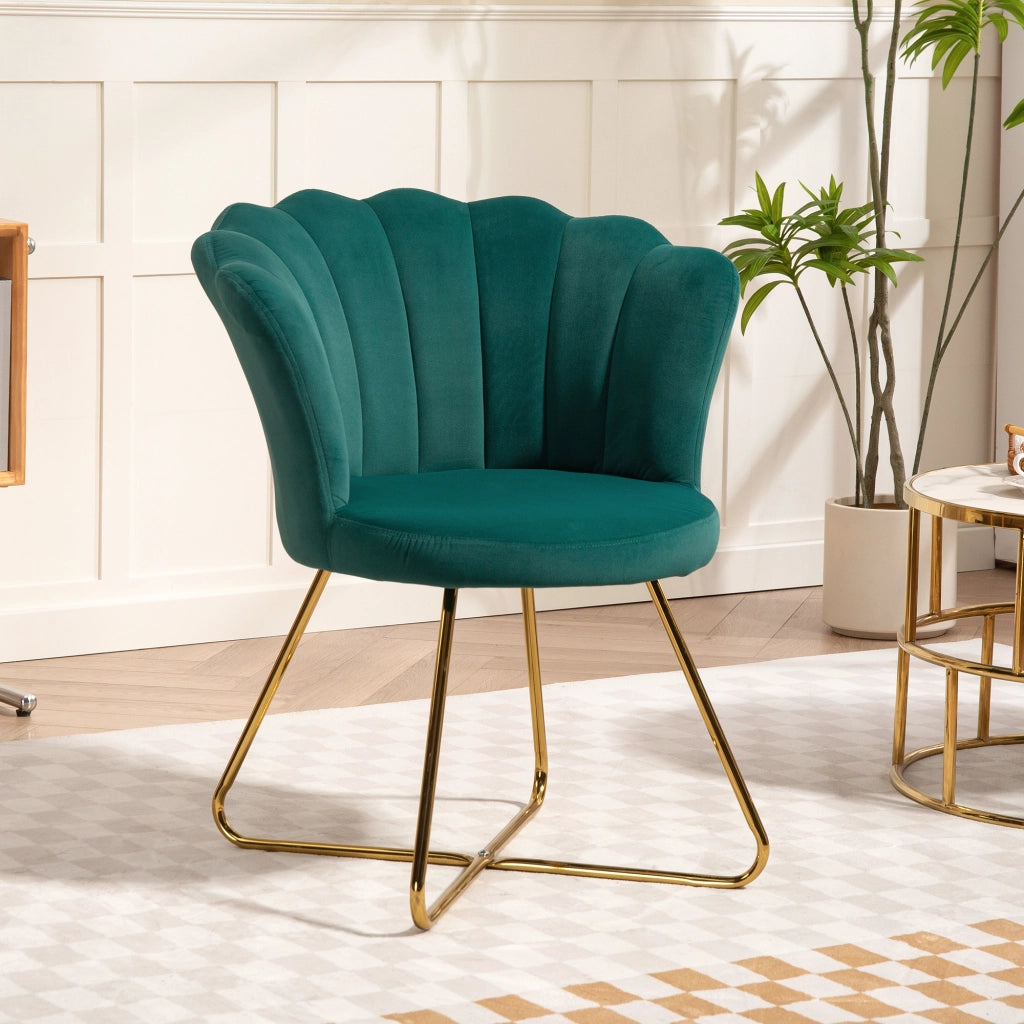 Poltrona relax in velluto ¨C zephmum ¨C verde scuro 69x64x80 cm