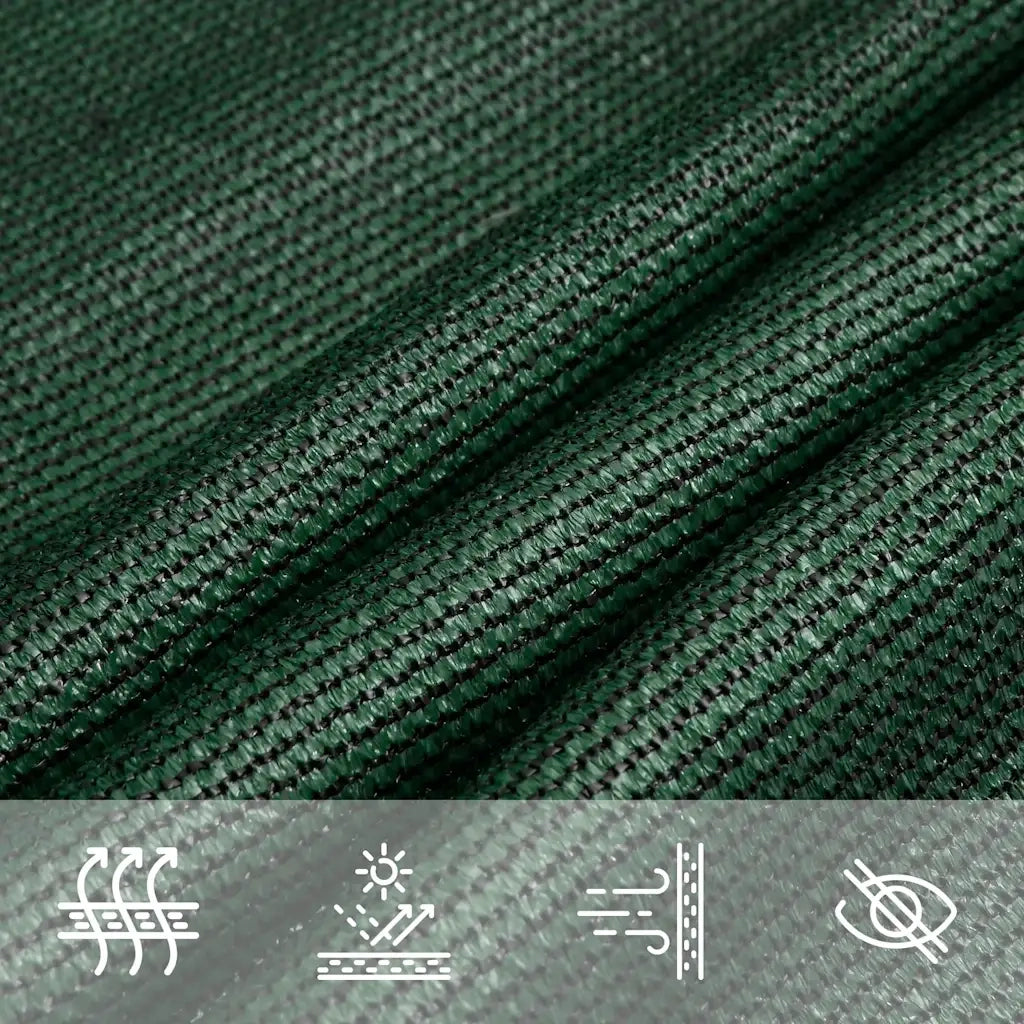 Vela Parasole 160 g/m² Verde Scuro 7x7 m in HDPE 311445