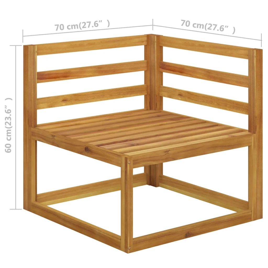 Set di mobili da giardino mobili da esterno 5 pezzi con cuscini color crema legno massello di acacia 02_0016295