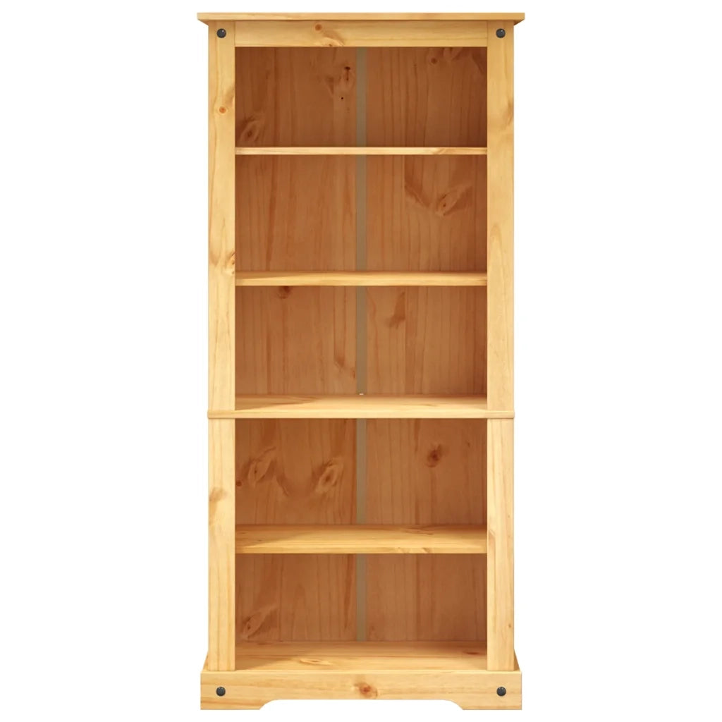 Libreria 5 Ripiani-Scaffale per Libri-Mobile di Stoccaggio Pino Messicano Corona Range 80x40x170cm