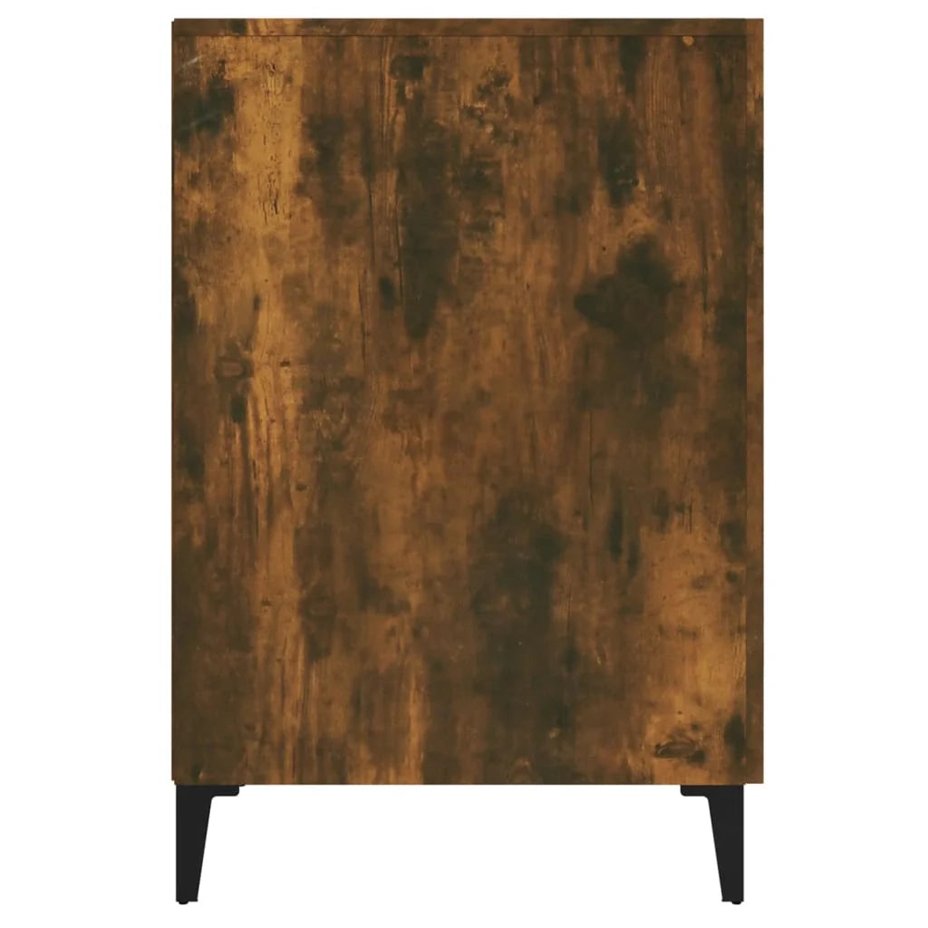 Scrivania da ufficio postazione di lavoro mobile per computer studio rovere affumicato 140 x 50 x 75 cm legno ingegnerizzato marrone 02_0023580