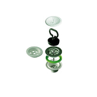 Piletta per lavello ceramica BONOMINI in polipropilene e acciaio 1'1/2x40