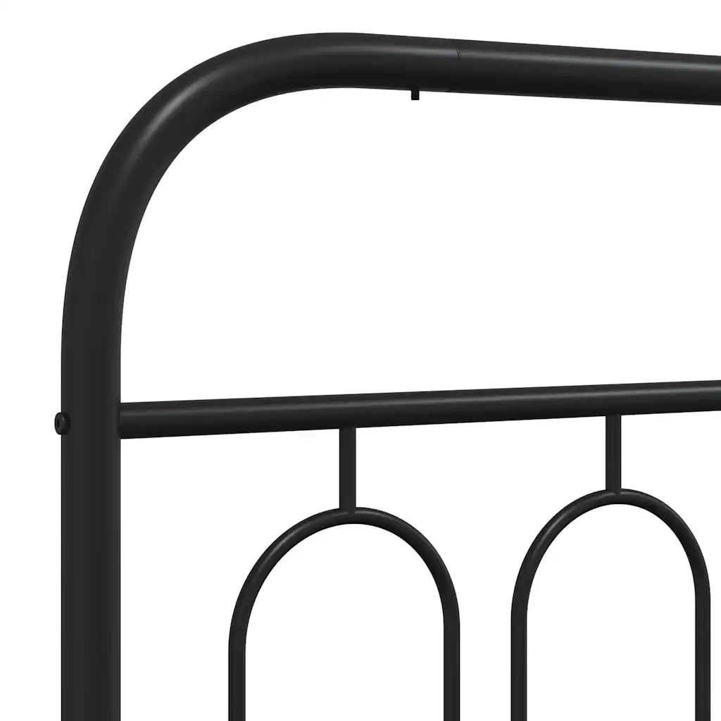 Testiera in Metallo-Testiera in Ferro-Testata Nero 90 cm 473008