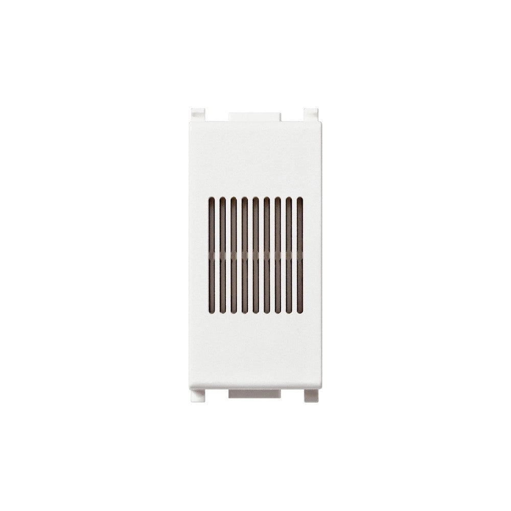 Vimar suoneria/ronzatore alimentazione 230v 50-60 hz bianco funzione settabile staccando e ruotando il coperchio di 180°