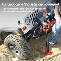 Farm Jack – Stoßstangen-Set, 48" Wagenheber bis 3000 kg mit max. Hubhöhe 105 cm plus Stoßstangen-Adapter